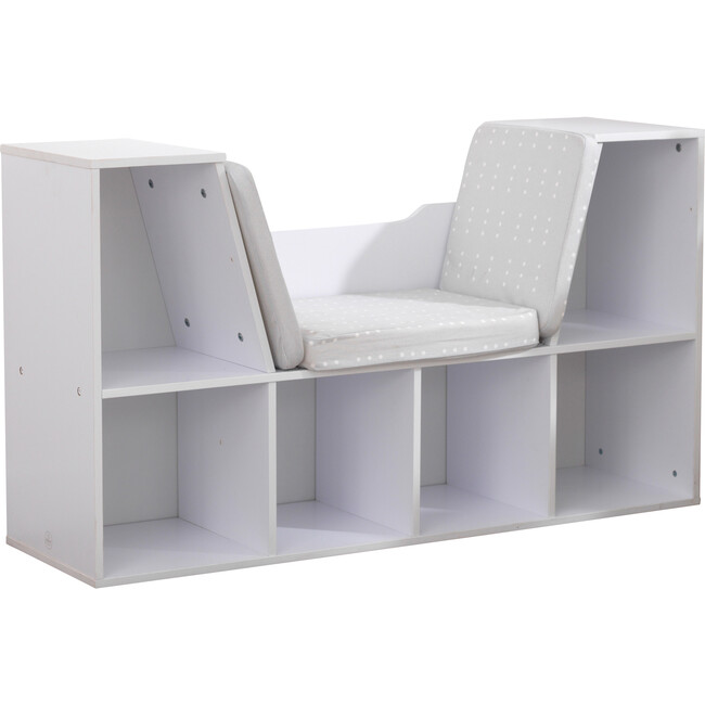 Bookcase with Reading Nook, White