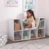 Bookcase with Reading Nook, White - Bookcases - 6