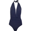 Women's Eva One Piece Swimsuit, Navy - One Pieces - 1 - thumbnail