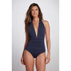 Women's Eva One Piece Swimsuit, Navy - One Pieces - 2