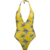 Women's Monica One Piece Swimsuit, Spring Print - One Pieces - 1 - thumbnail