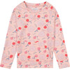 Floral Crewneck Sweatshirt, Pink - Sweatshirts - 1 - thumbnail