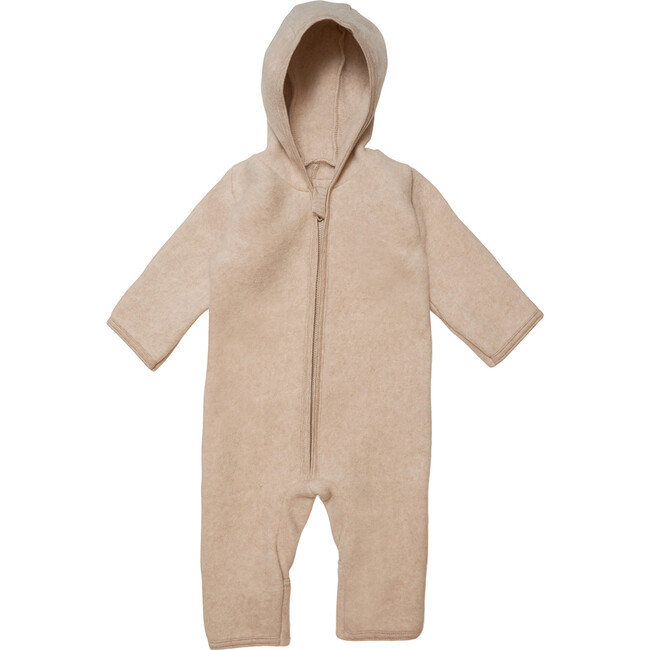 Momo Baby Suit In Cotton Fleece, Camel