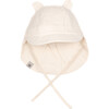 Safari Reversible Sun Hat w/ Ears, Muslin Off White - Hats - 1 - thumbnail