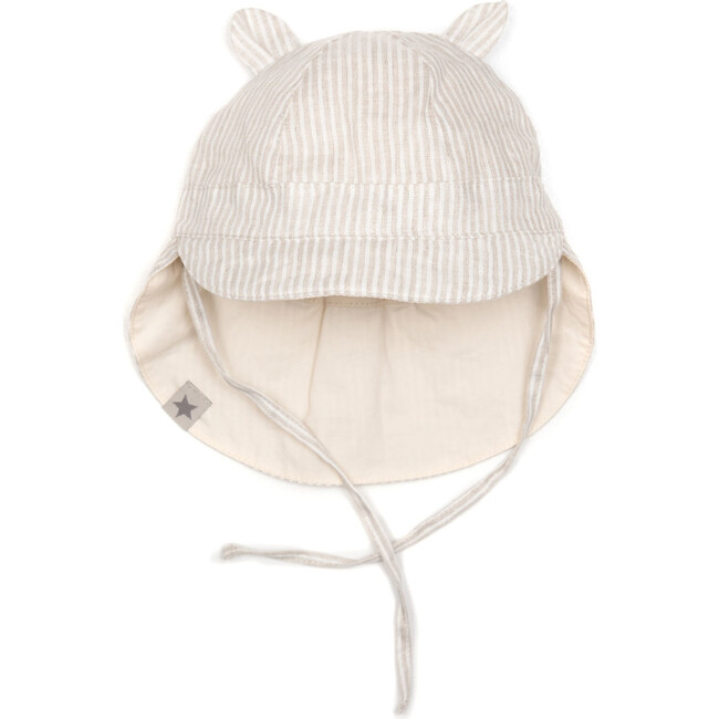 Safari Reversible Sun Hat w/ Ears, Camel Stripes - Hats - 1