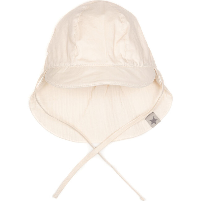 Safari Reversible Sun Hat w/ Ears, Muslin Off White