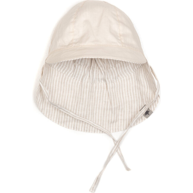 Safari Reversible Sun Hat w/ Ears, Camel Stripes - Hats - 3