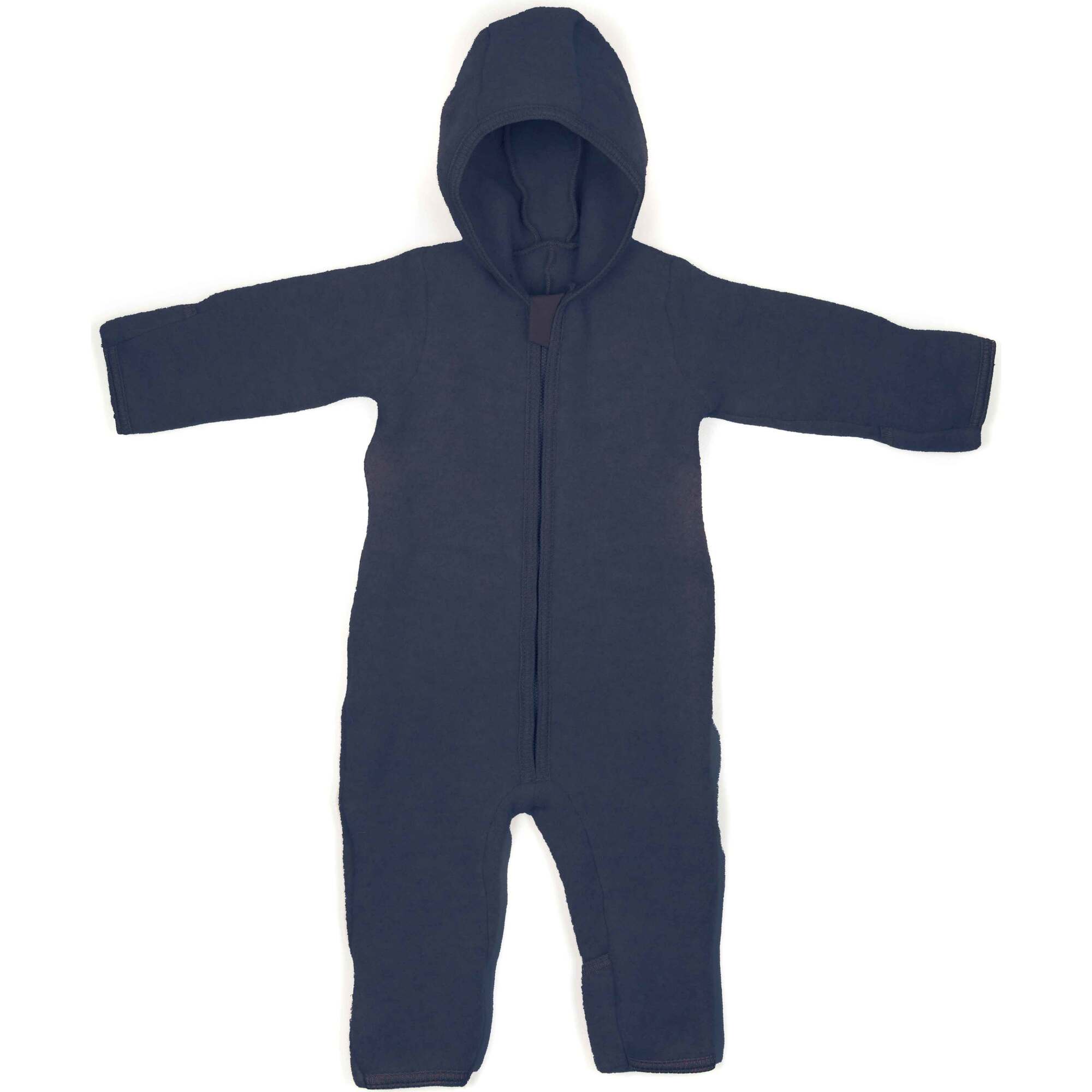 Momo Baby Suit In Cotton Fleece, Navy - Onesies - 1