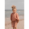 Lazy Dress In Muslin Cotton, Marsala - Dresses - 2