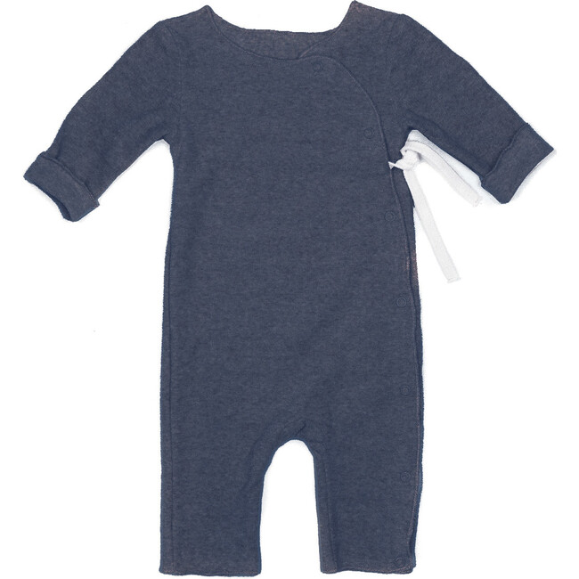 Cozy Terry Cloth Baby Suit, Navy