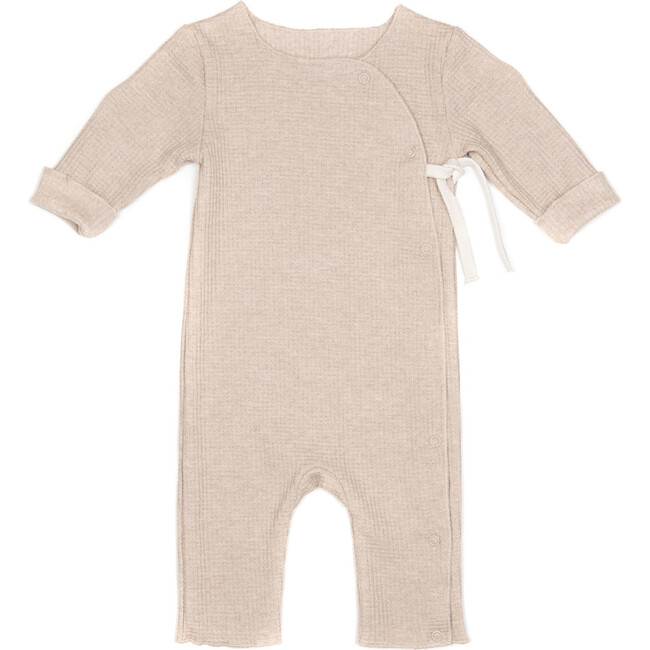 Cozy Terry Cloth Baby Suit, Camel