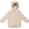 Cotton Fleece Fluffy Jacket w/ Ears, Off White - Jackets - 1 - thumbnail