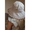 Mary Linen Sunhat, Khaki - Hats - 4
