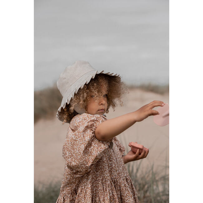 Mary Linen Sunhat, Khaki - Hats - 5