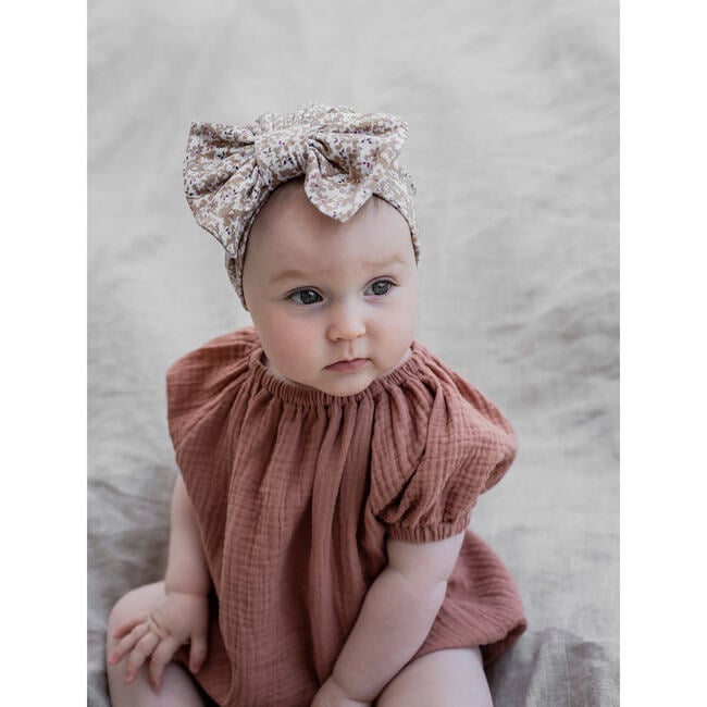 Comfy Romper, Muslin Marsala - Onesies - 4