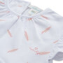 Feather Print Nightgown , Pink - Nightgowns - 3