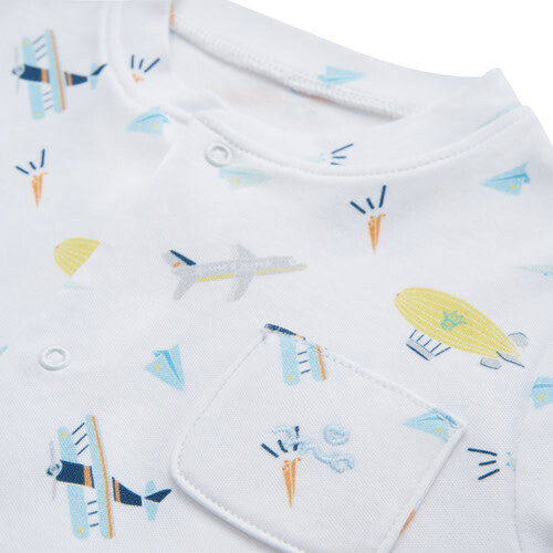 Airplane Print Romper - Rompers - 3