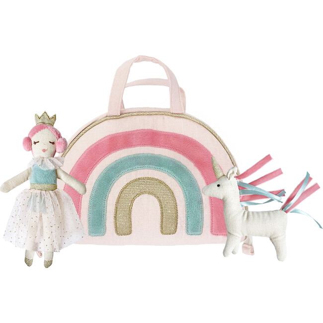 Rainbow Play Purse & Doll Set, Pink