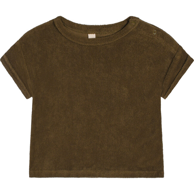 Terry Oversized T-Shirt, Olive