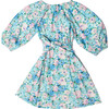 Women's Bliss Mini Dress Chrysanthemum, Blue/Multi - Dresses - 1 - thumbnail