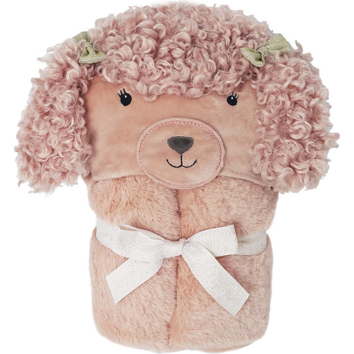 Paris Poodle Hooded Blanket - Blankets - 1