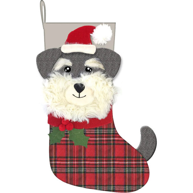 Santa Shnauzer Stocking - Stockings - 1 - zoom