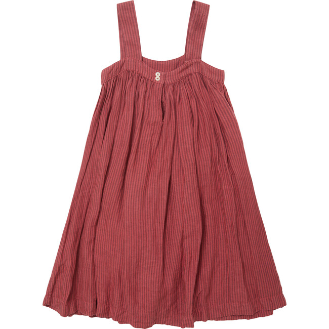 Anemone Dress, Raspberry Stripe