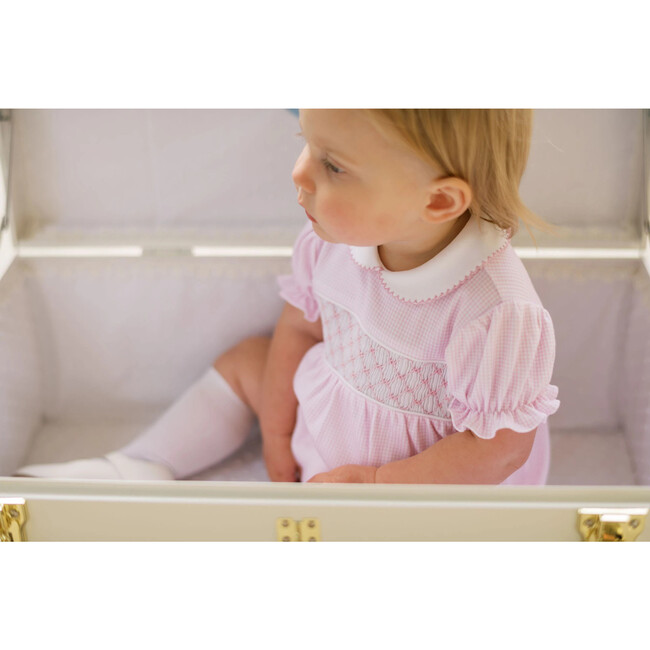 Windsor Bubble, Pink Mini Gingham - Onesies - 3