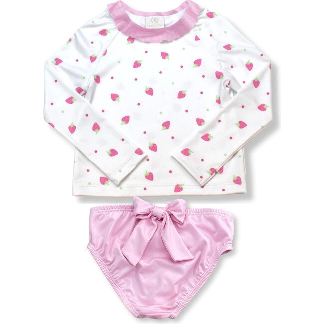 Sun & Sand Rash Guard Set, Strawberry - Rash Guards - 3