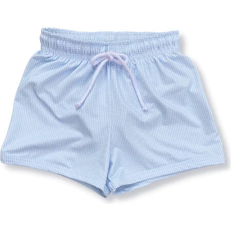 Barnes Bathing Suit, Blue MG, White - Swim Trunks - 2