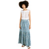 Women's Pueblo Crop Top, White Eyelet - Blouses - 1 - thumbnail