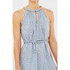 Women's Corsica Halter Dress, Dusty Blue Field Flower - Dresses - 7