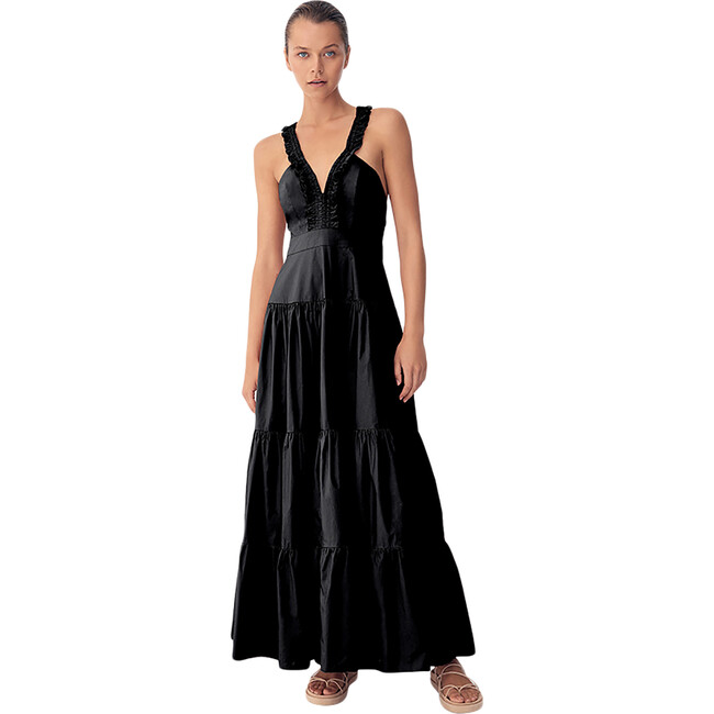 Women's Stevie Maxi, Black - Dresses - 1