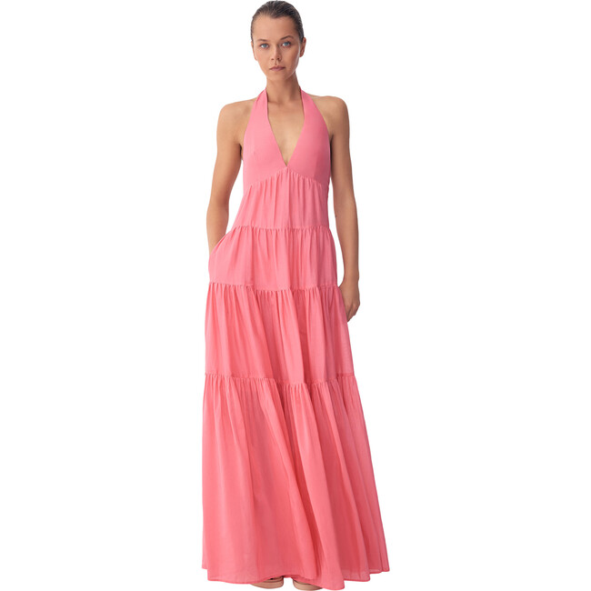 Women's Dillon Maxi, Hibiscus Pink - Dresses - 1