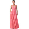 Women's Dillon Maxi, Hibiscus Pink - Dresses - 1 - thumbnail
