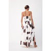 Women's Ocean Skirt Shadow Play Print, Chocolate - Skirts - 3