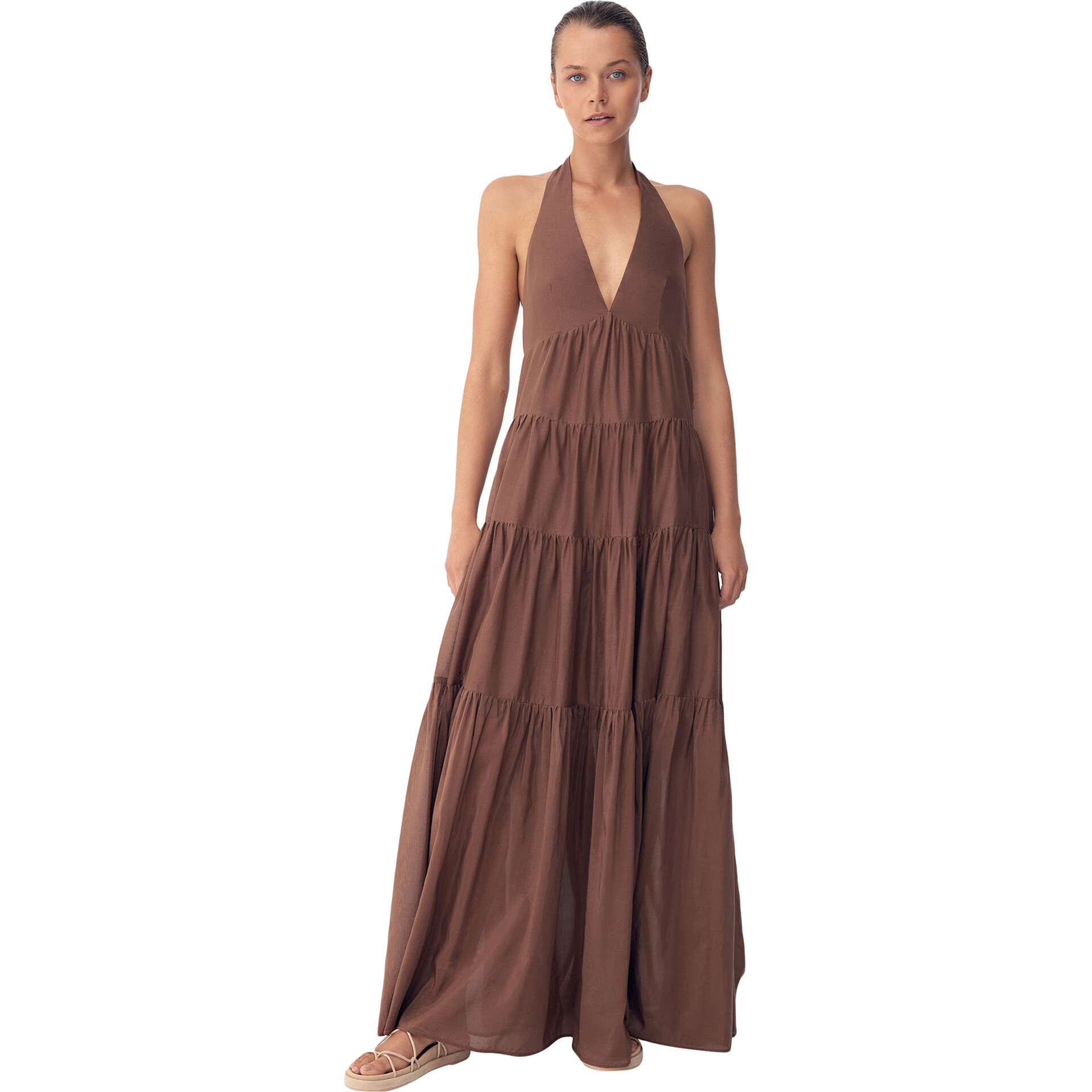 Women's Dillon Maxi, Chocolate - Bird & Knoll Dresses | Maisonette