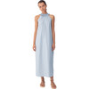 Women's Clementine Maxi, Grey Blue - Dresses - 1 - thumbnail