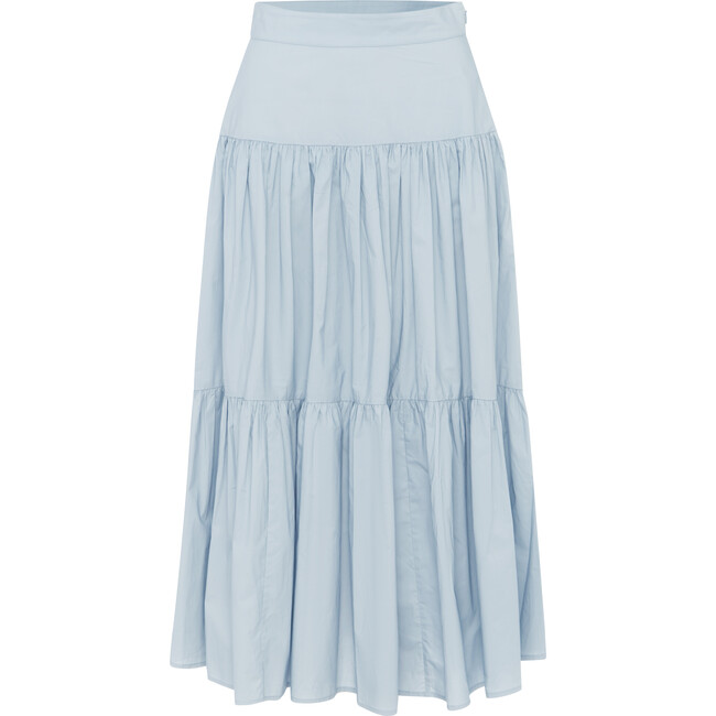 Women's Domino Skirt, Grey Blue