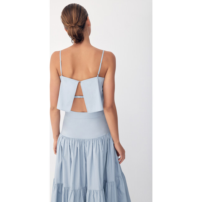 Women's Eve Top, Grey Blue - Blouses - 5