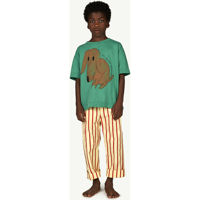 Rooster T-Shirt Green Dog
