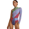 Women's Patchwork Wetsuit, Multi - Dresses - 1 - thumbnail