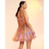 Women's Daffodil Strapless Organza Dress, Pink/Orange - Dresses - 2