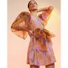 Women's Daffodil Organza Wrap Dress, Pink - Dresses - 7