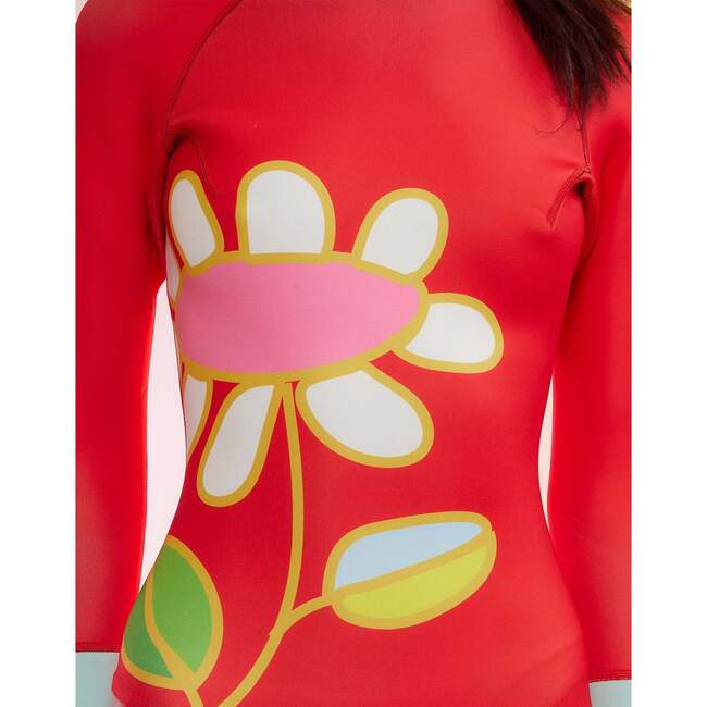 Women's Flower Wetsuit, Red
