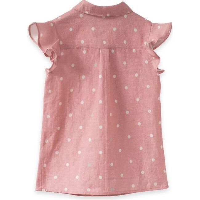 Lola Top, Pink Polka Dot - Blouses - 3