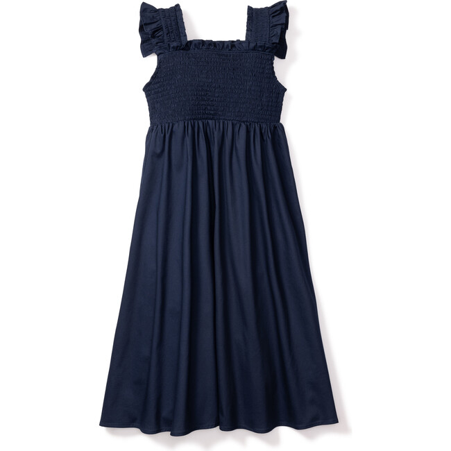 Navy Twill Margaux Dress, Floral - Dresses - 1