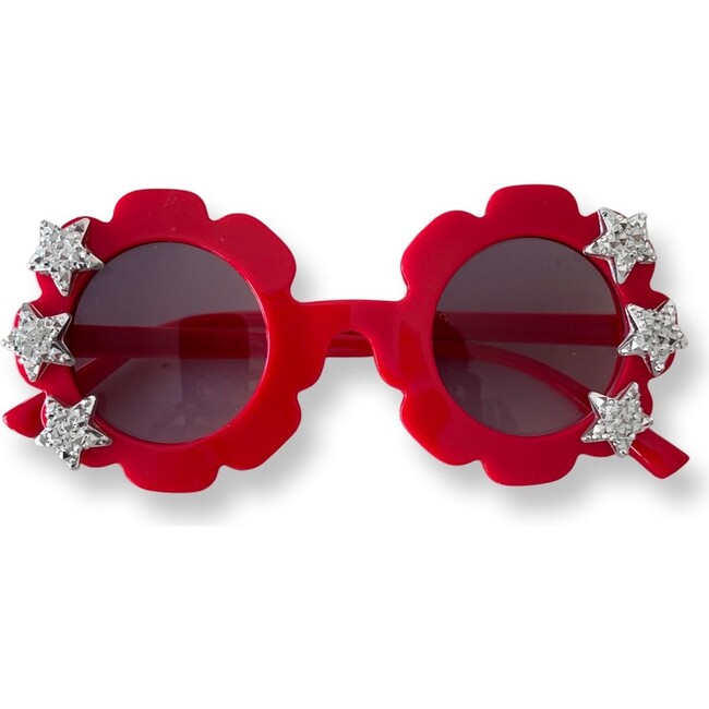 Silver Stars Cami Flower Sunnies, Red
