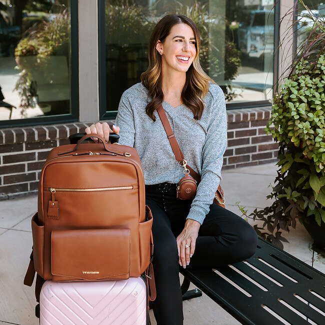 Peek-A-Boo Backpack, Toffee - Diaper Bags - 9