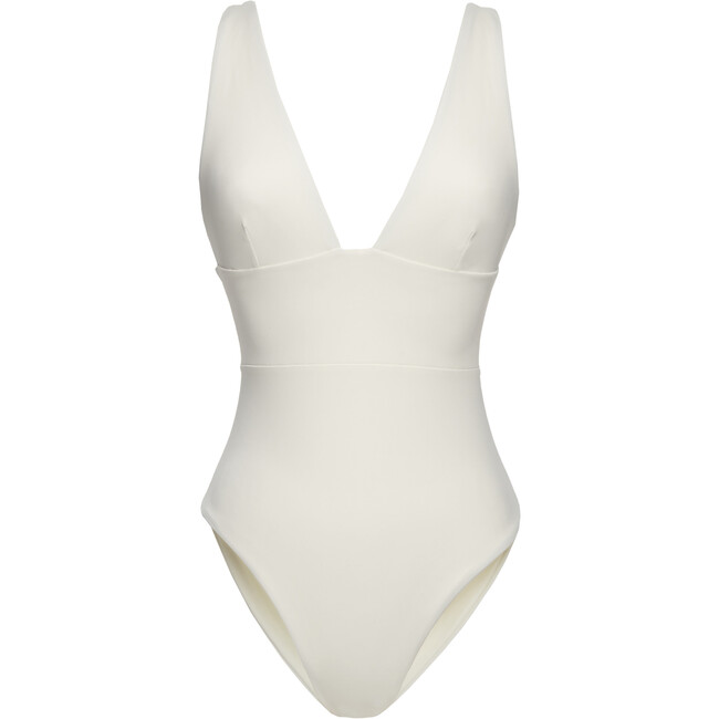 Women's Georgia Plunge One Piece, Ivory